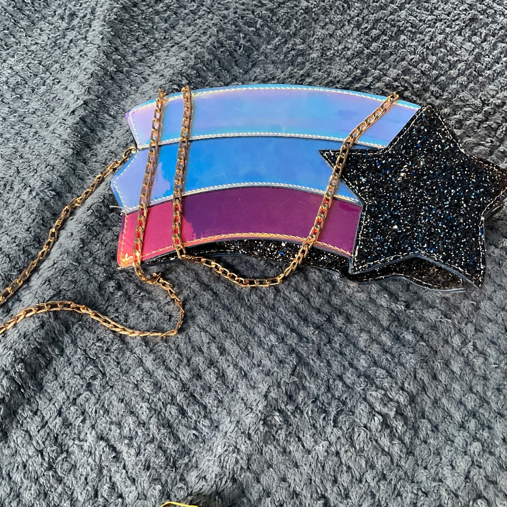 Novelty Rainbow with star novelty purse